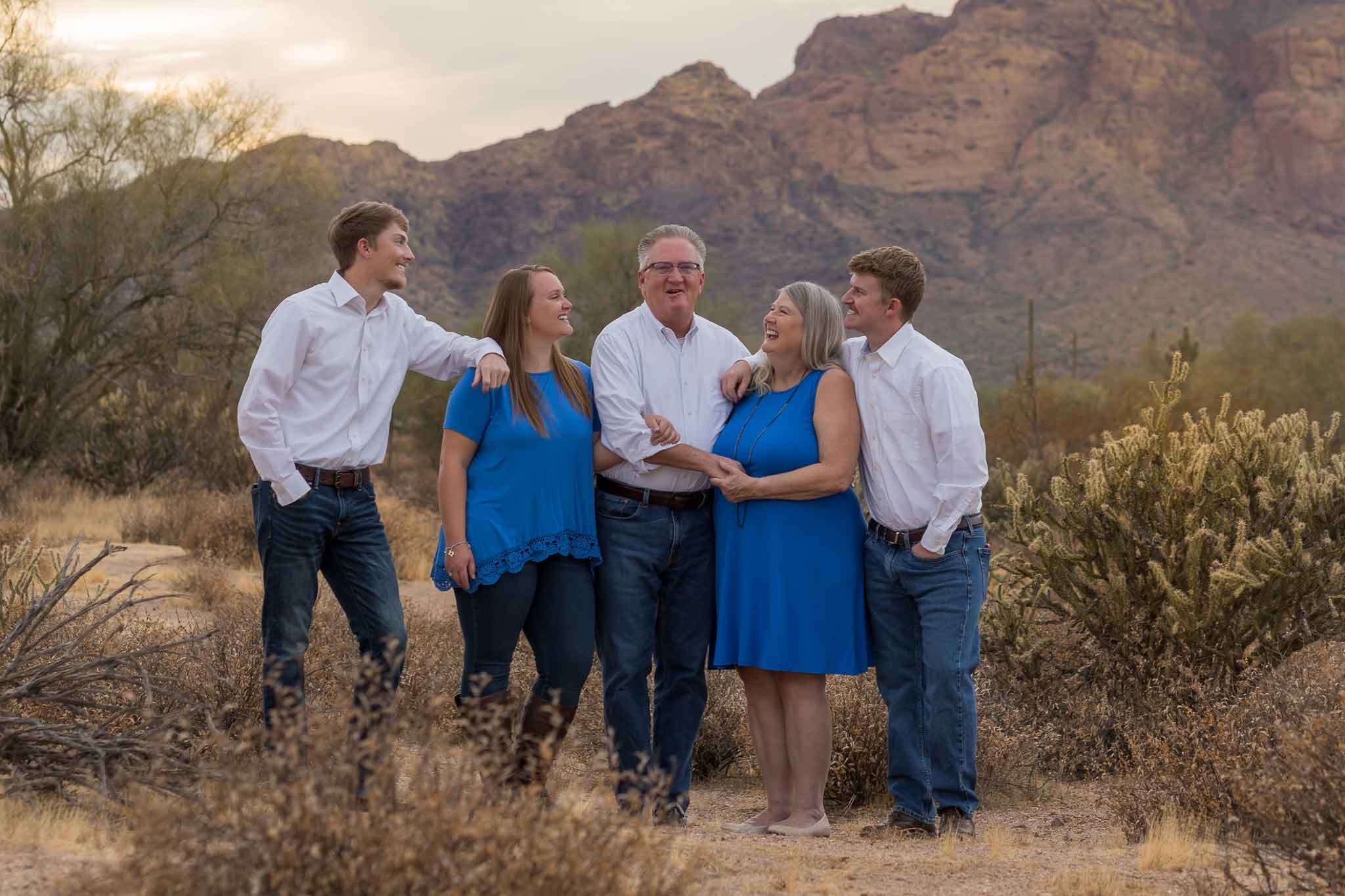 Family portrait in the desert